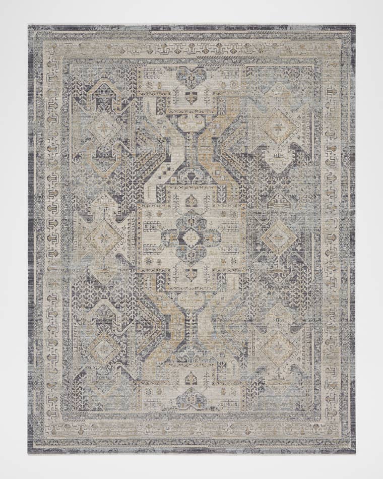 Nourison Lynx Charcoal Power-Loomed Rug, 10' x 14'