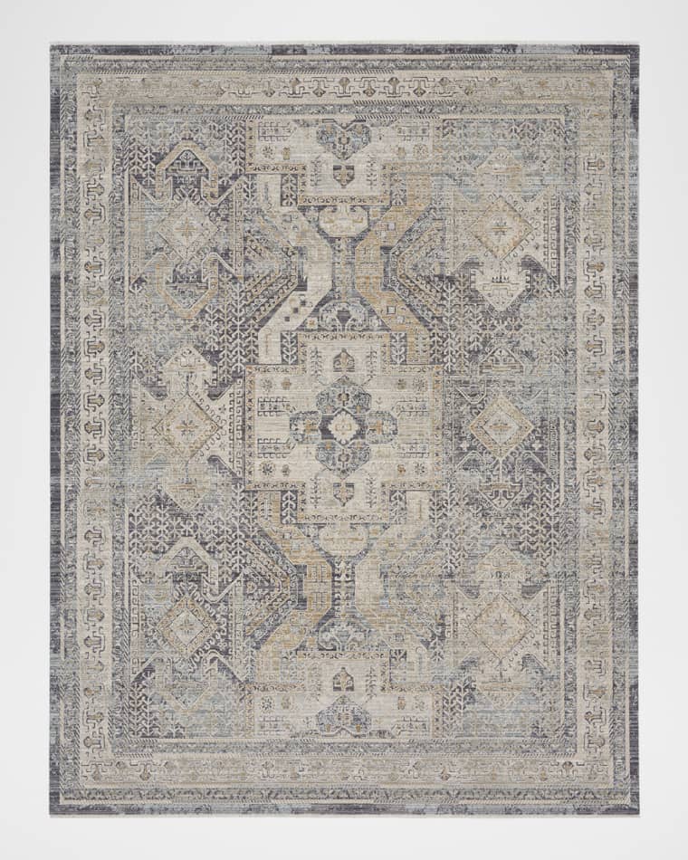 Nourison Lynx Charcoal Power-Loomed Rug, 12' x 15'