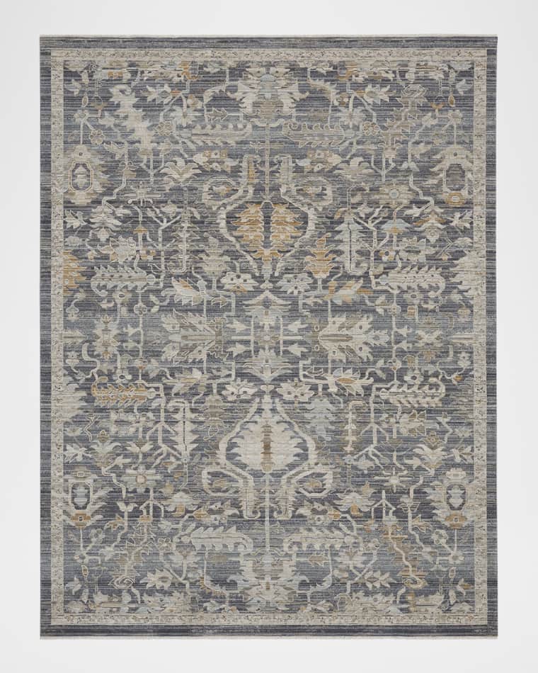 Nourison Lynx Navy Power-Loomed Rug, 9' x 12'