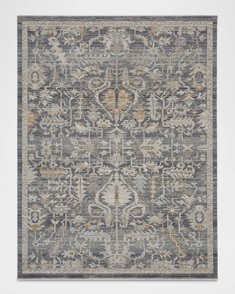 Nourison Lynx Navy Power-Loomed Rug, 12' x 15'