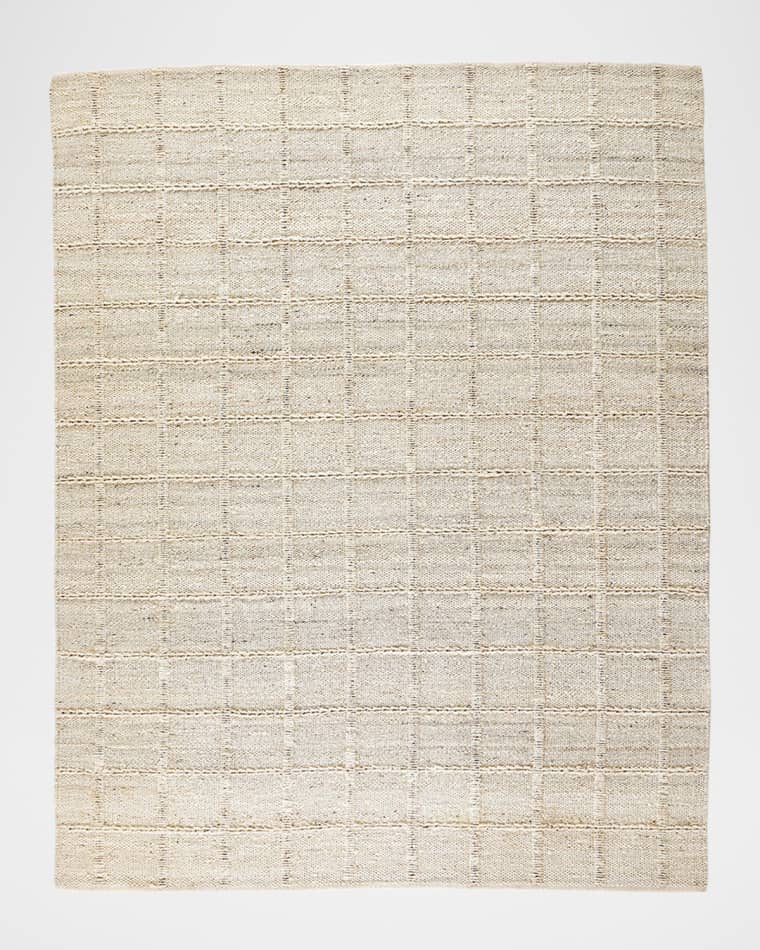 Four Hands Grid Hand-Woven Jute Rug, 10' x 14'