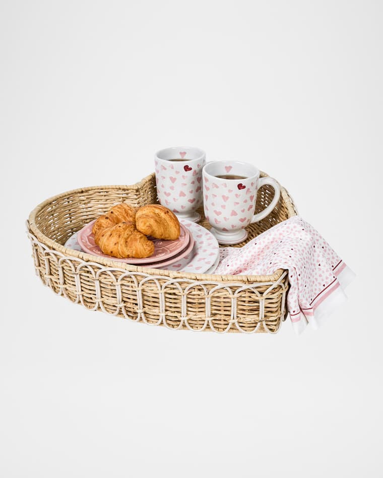 Juliska Provence Rattan 16" Heart Tray