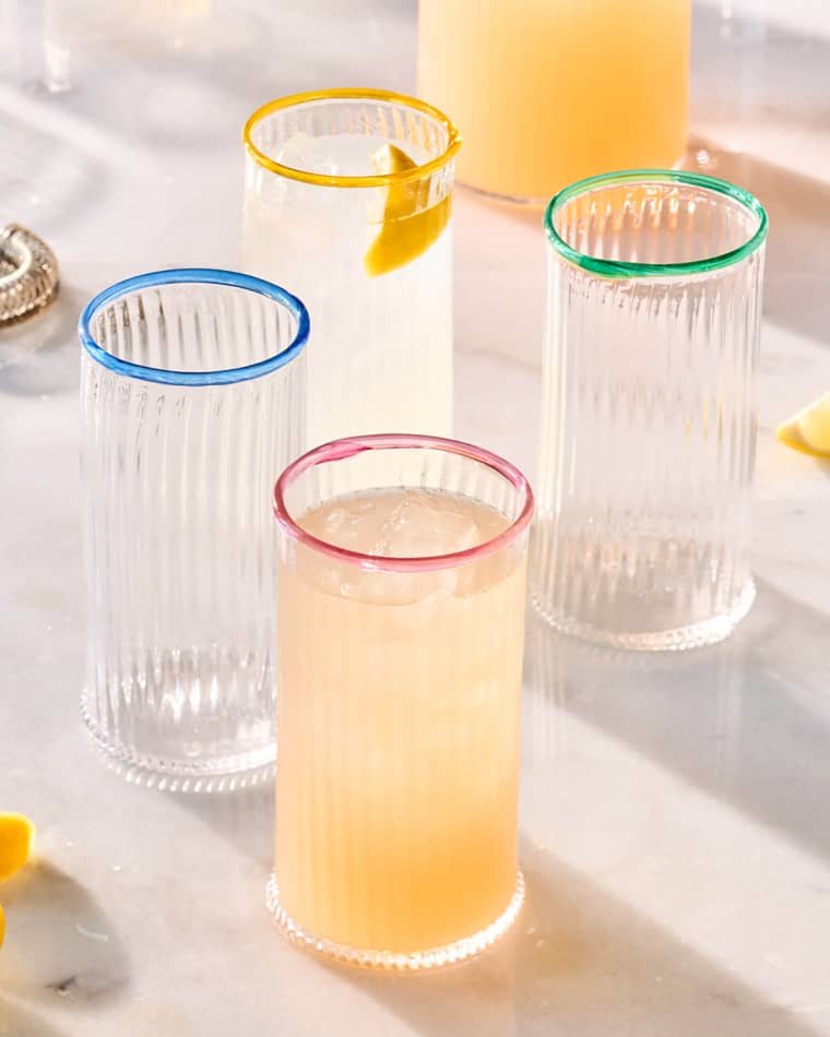 Juliska Nell Assorted Highball Glasses, Set of 4
