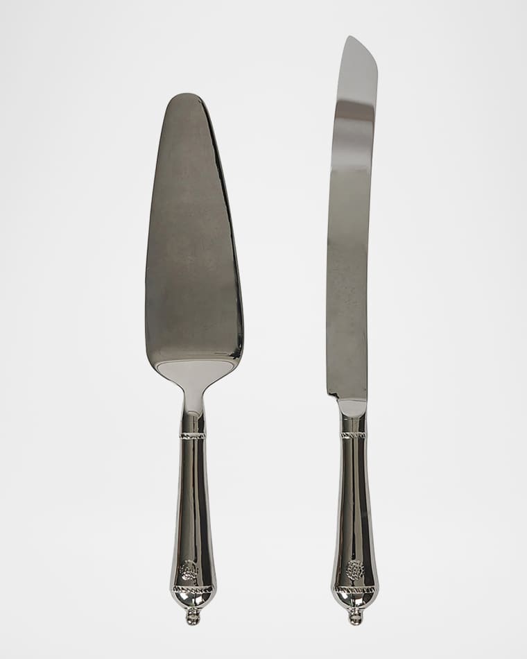 Juliska Berry & Thread Polished Cake Knife and Server Set