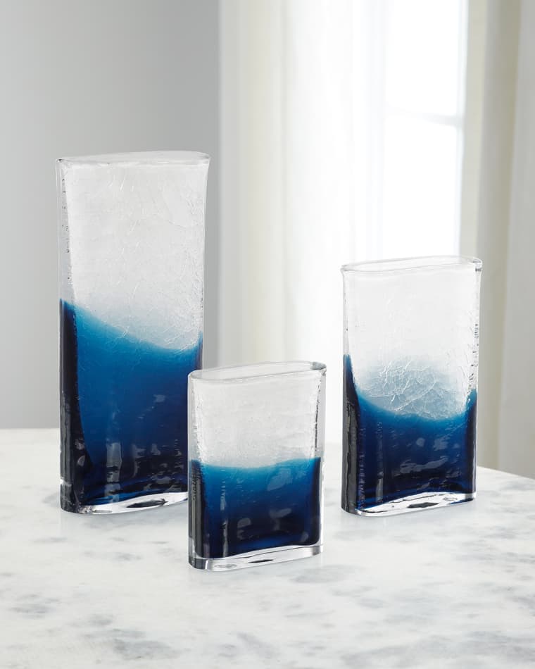 John-Richard Collection Ocean Mist Vase, Large Ocean Mist Vase, Medium Ocean Mist Vase, Small