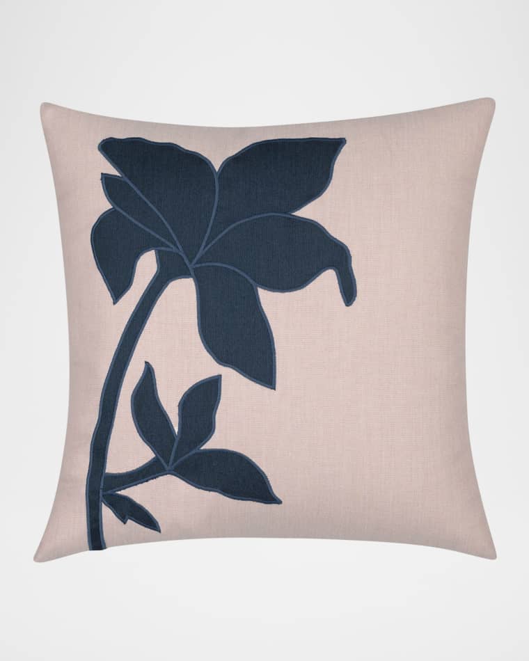 Elaine Smith Botanica Blush Indoor/Outdoor Pillow, 22" Square