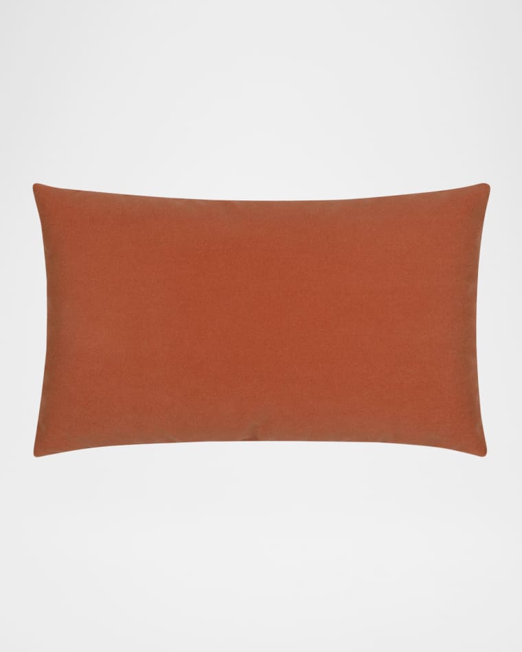 Elaine Smith Lush Velvet Corded Indoor/Outdoor Lumbar Pillow, 12" x 20"