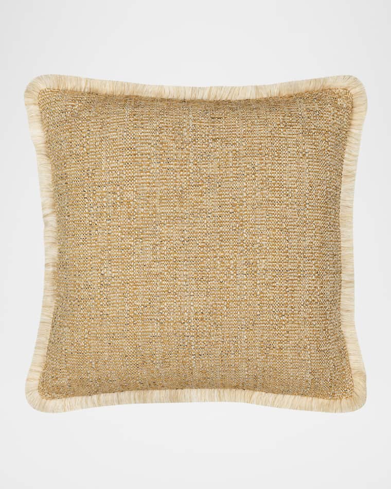 Elaine Smith Golden Hour Fringed Indoor/Outdoor Pillow, 20" Square