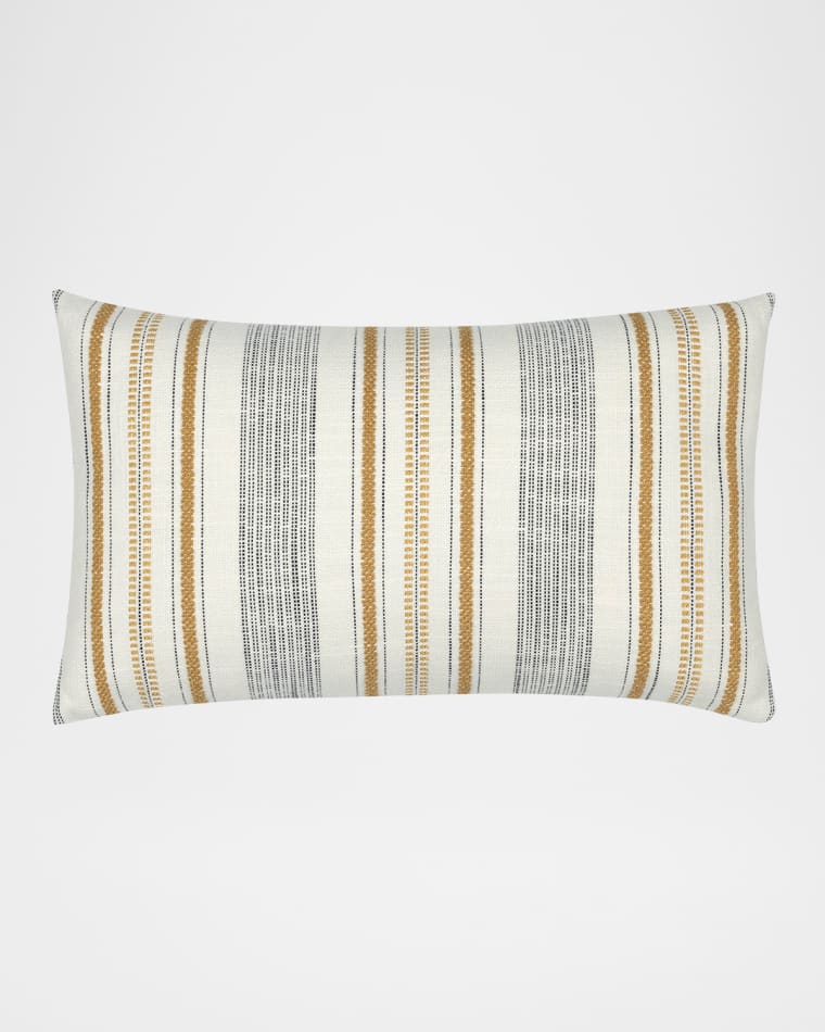 Elaine Smith Pathway Gold Indoor/Outdoor Lumbar Pillow, 12" x 20"