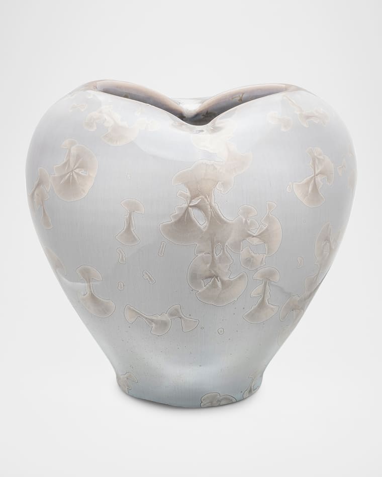 Simon Pearce Crystalline Romance Large Vase, 7"