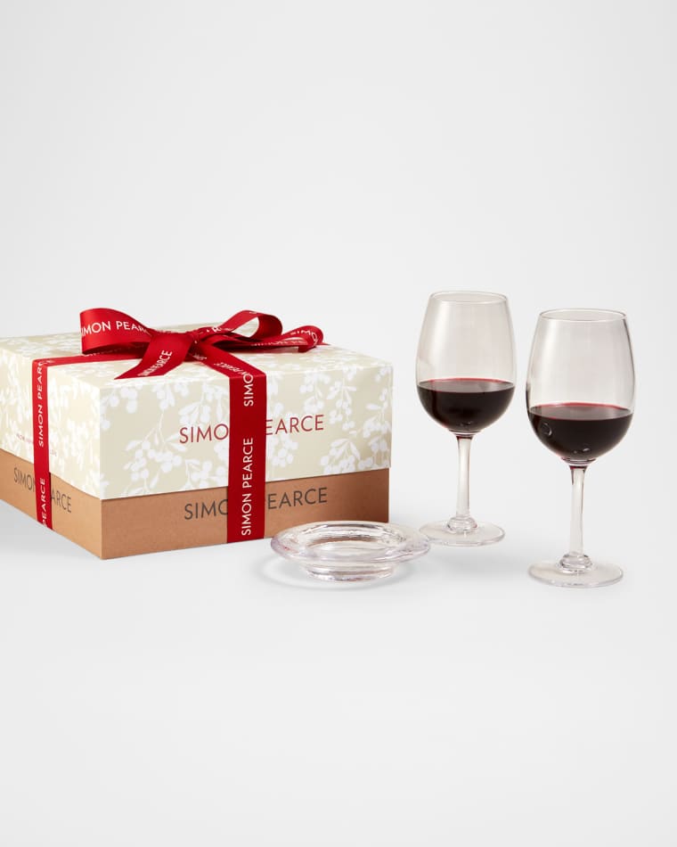 Simon Pearce Woodstock Red Wine Gift Set