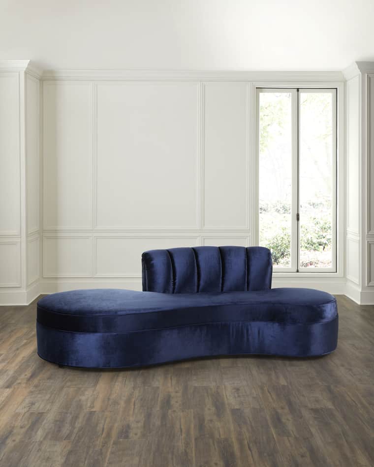 Haute House Layla Petite Velvet Sofa, 90"