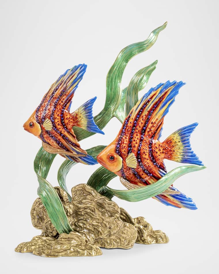 Jay Strongwater Simone & Jacques Swimming Angel Fish