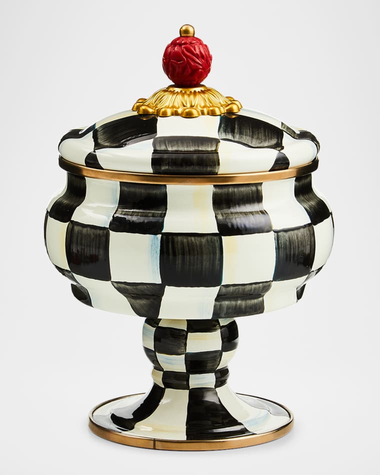MacKenzie-Childs Courtly Check Curiosity Pot