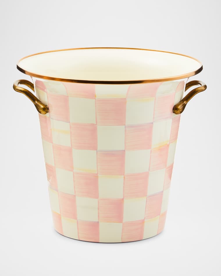 MacKenzie-Childs Rosy Check Wine Cooler