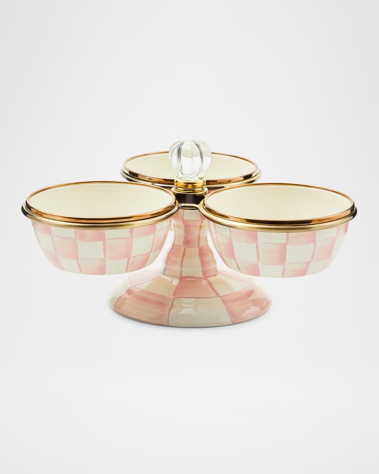 MacKenzie-Childs Rosy Check Triplicity