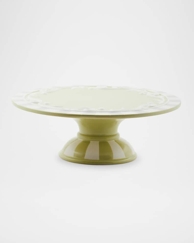 MacKenzie-Childs Cameo Large Pedestal Platter