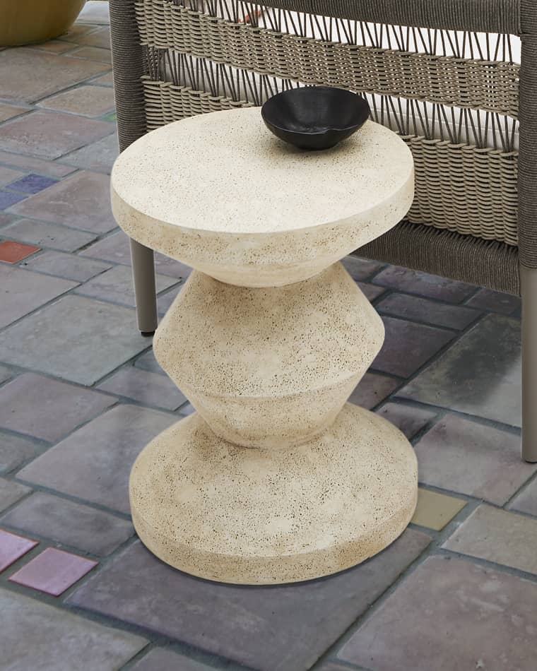 Neiman Marcus Geo Outdoor Garden Seat