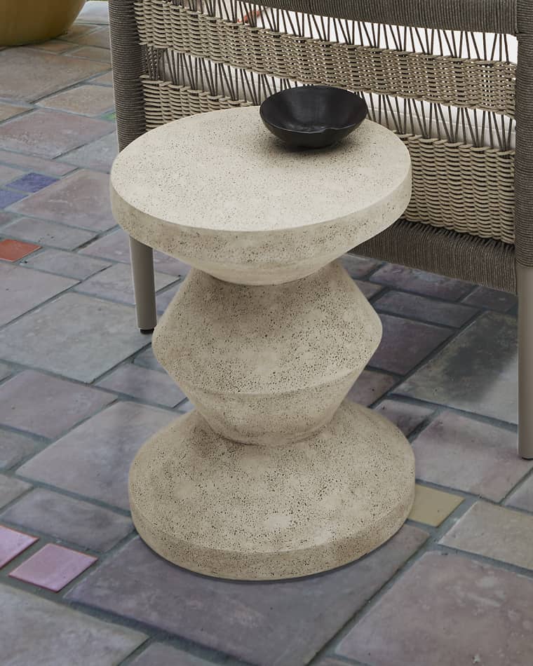 Neiman Marcus Geo Outdoor Garden Seat