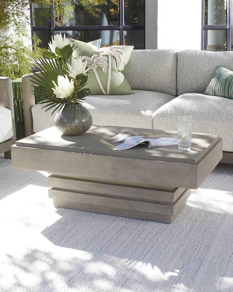 Neiman Marcus Stacked Outdoor Coffee Table