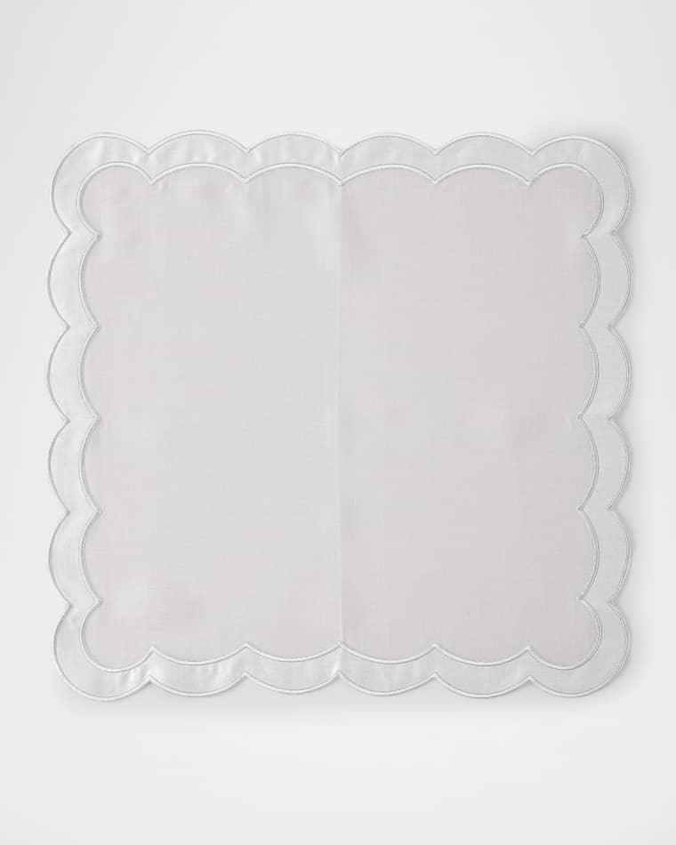 Nomi K Earth Scalloped Border Napkin