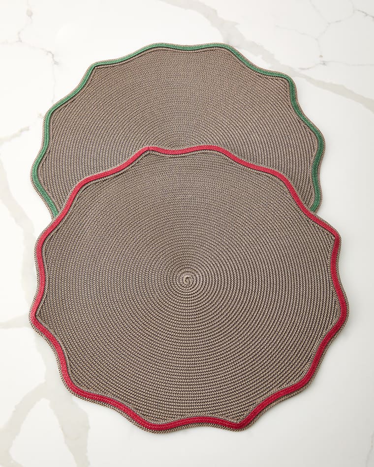 Deborah Rhodes Autumn Piped Oxford Placemats, Set of 4