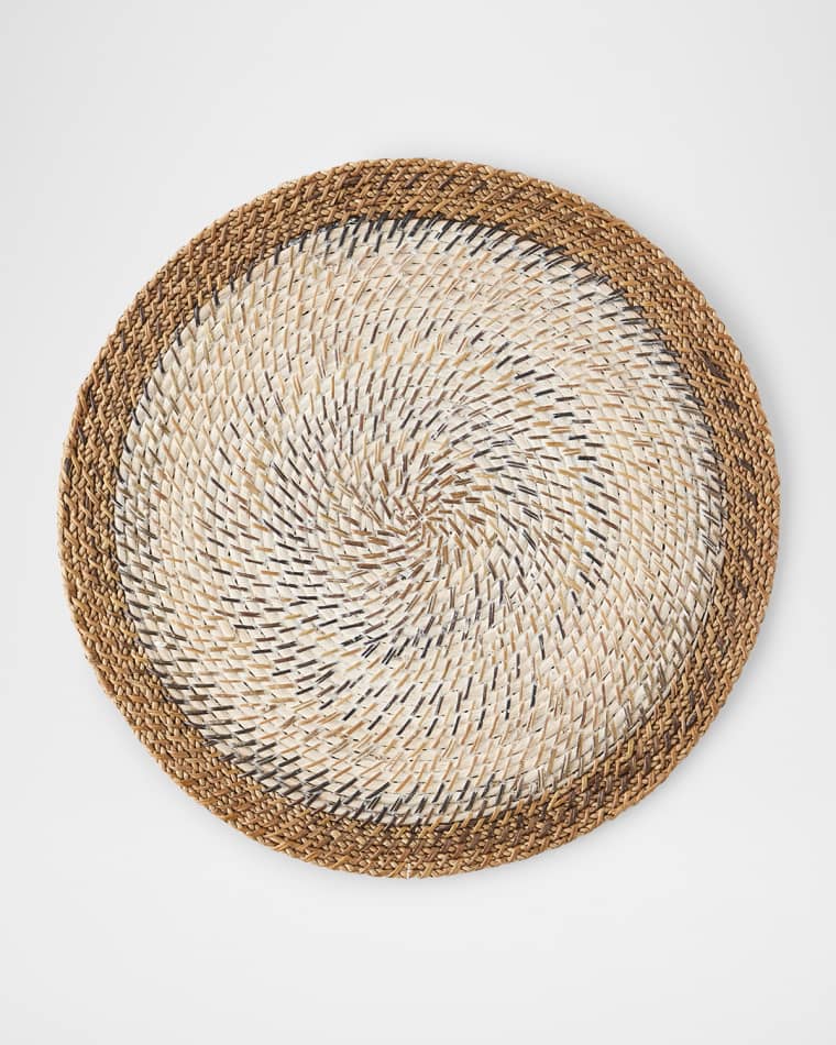 Deborah Rhodes Shaded Rattan Placemat, Set of 4