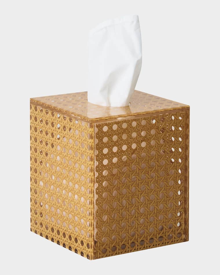 Kim Seybert Reed Tissue Box, Natural