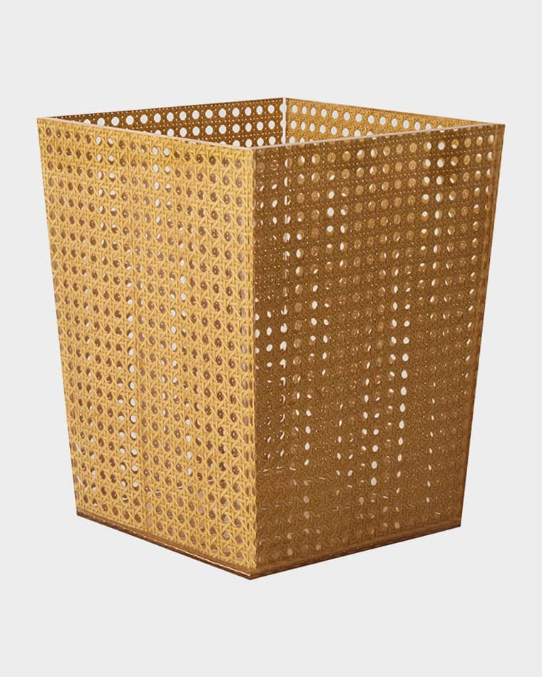 Kim Seybert Reed Waste Basket, Natural