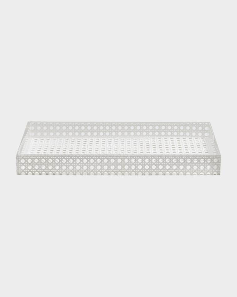 Kim Seybert Reed Vanity Tray, White