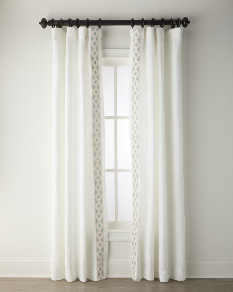 Home Silks Amalfi Light-Filtering Linen Drapery Panels, 52" x 108" - Set of 2
