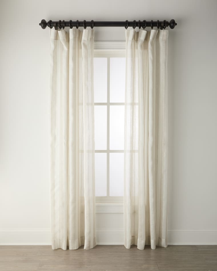 Home Silks Flutter Sheer Drapery Panel, 96"