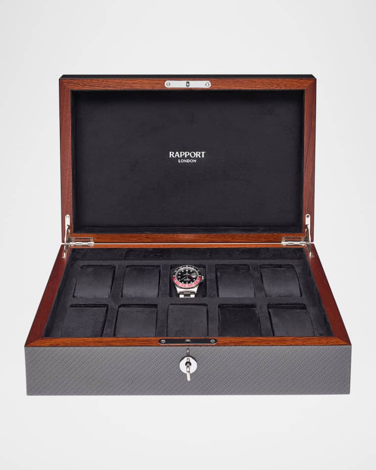 Rapport Carbon Fiber 10-Watch Box