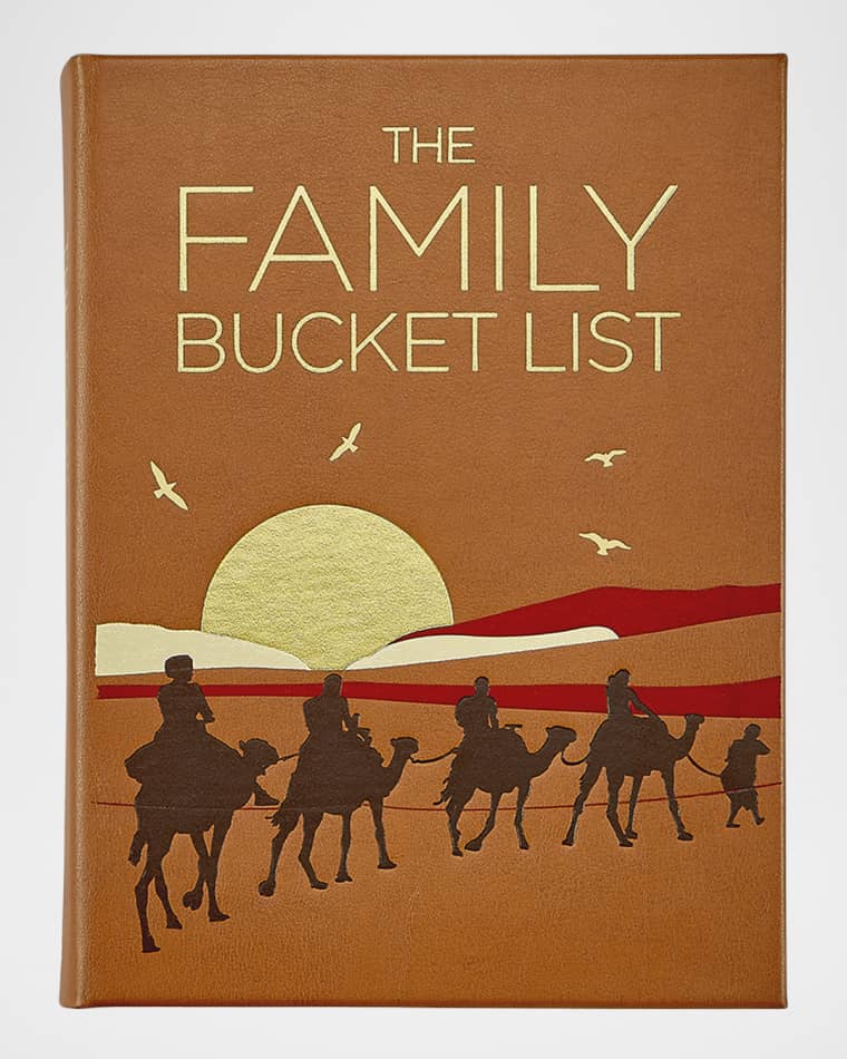 Graphic Image "The Family Bucket List" Leather-Bound Book by Nana Luckham & Kath Stathers