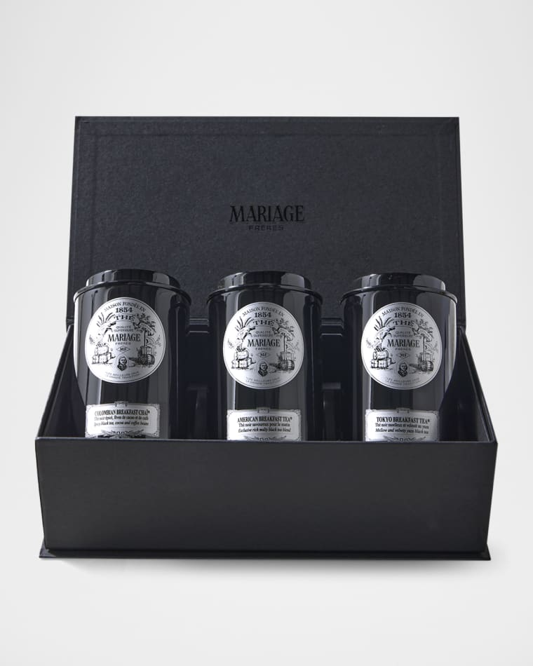 Mariage Freres International Happy Breakfast Tea Gift Set, 3 x 3.5 oz.