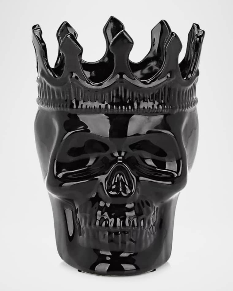 Thompson Ferrier Black Dants Skull Candle, 23.3 oz. - Secret Sucre Scent