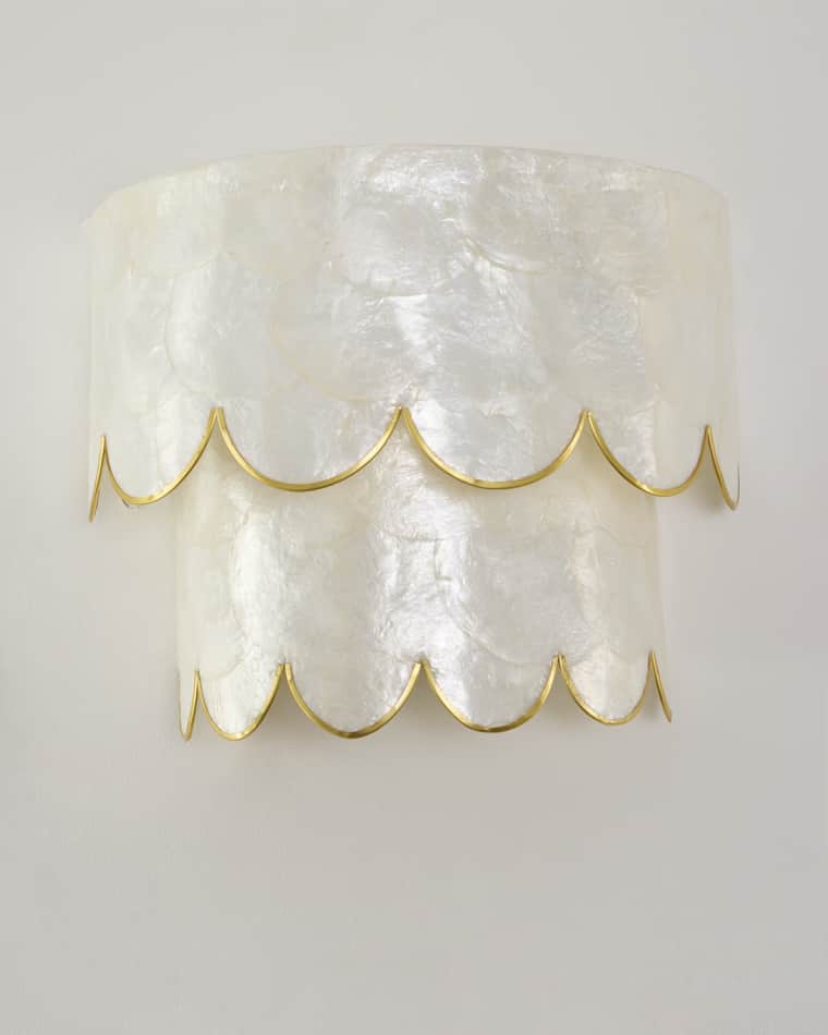 Neiman Marcus Scalloped Sconce