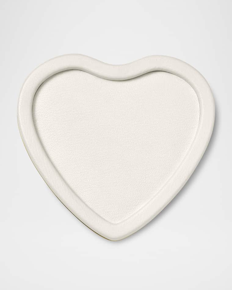 AERIN Piero Leather Heart Tray