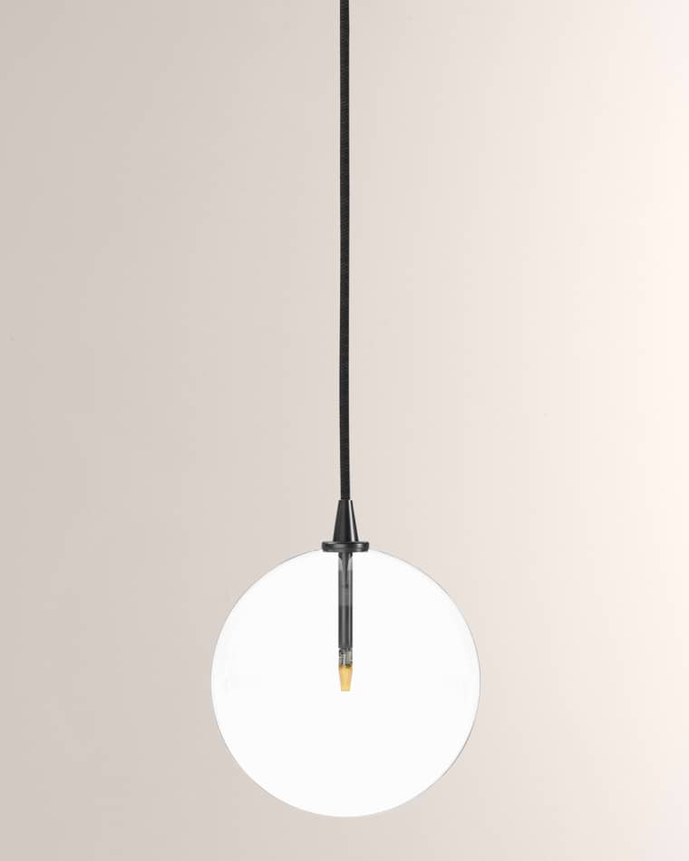 Four Hands Schwung Collection Glass Globe Small Pendant Light