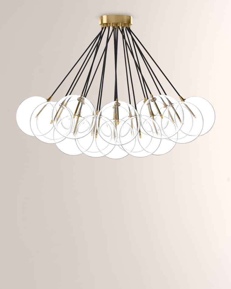 Four Hands x Schwung Lighting Cloud 19-Light Chandelier, 47"