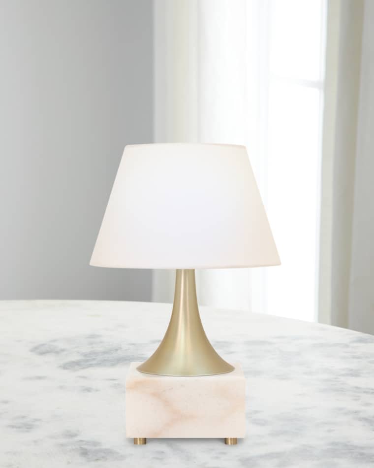 Couture Lamps Marble Rechargeable 12" Table Lamp