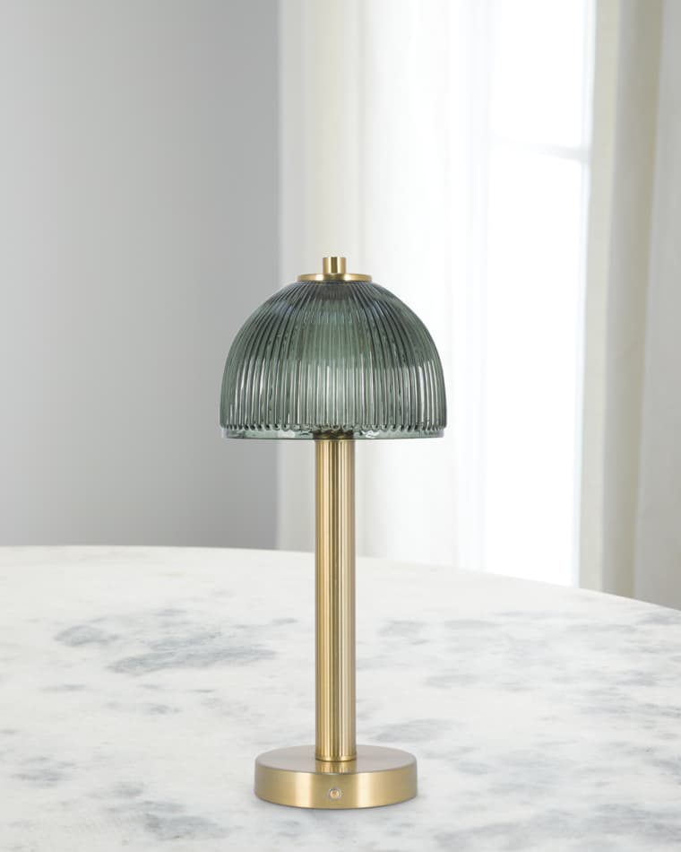 Couture Lamps Glass Rechargeable 16.5" Table Lamp