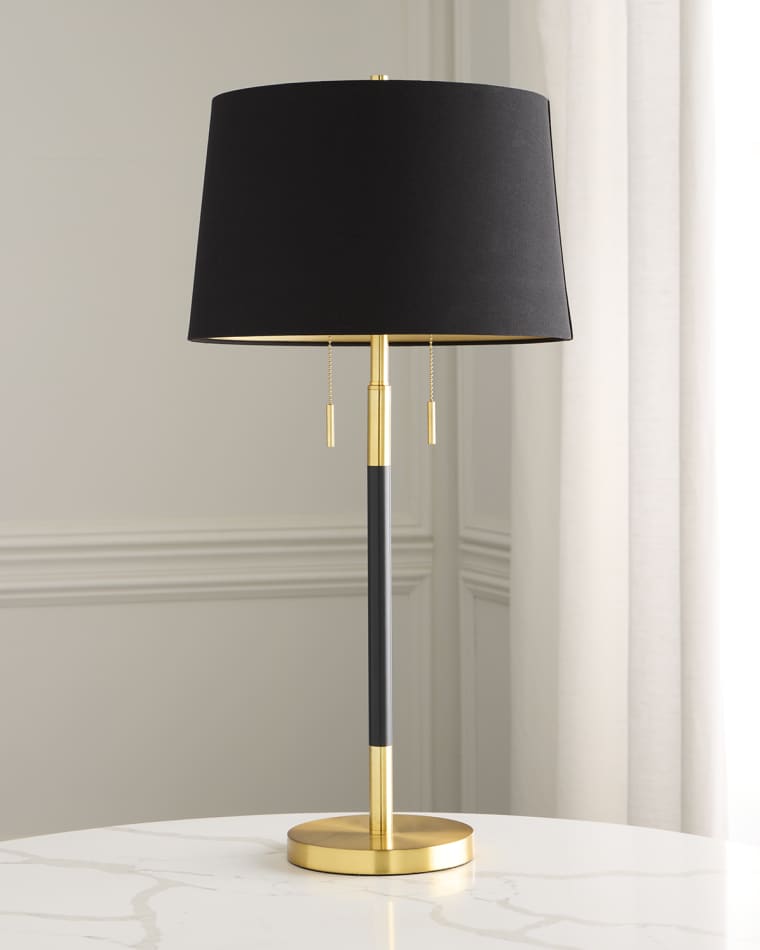 Couture Lamps 2-Light Metal Table Lamp, 33"