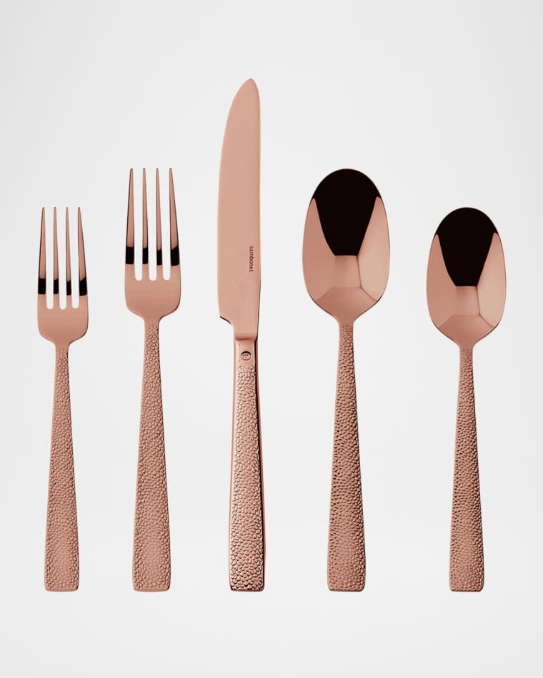 Sambonet Sienna Copper 5-Piece Flatware Place Setting