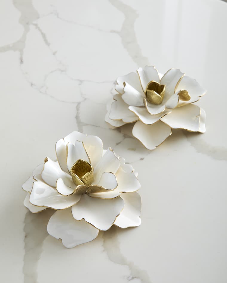 Michael Aram Gardenia Candleholders, Set of 2