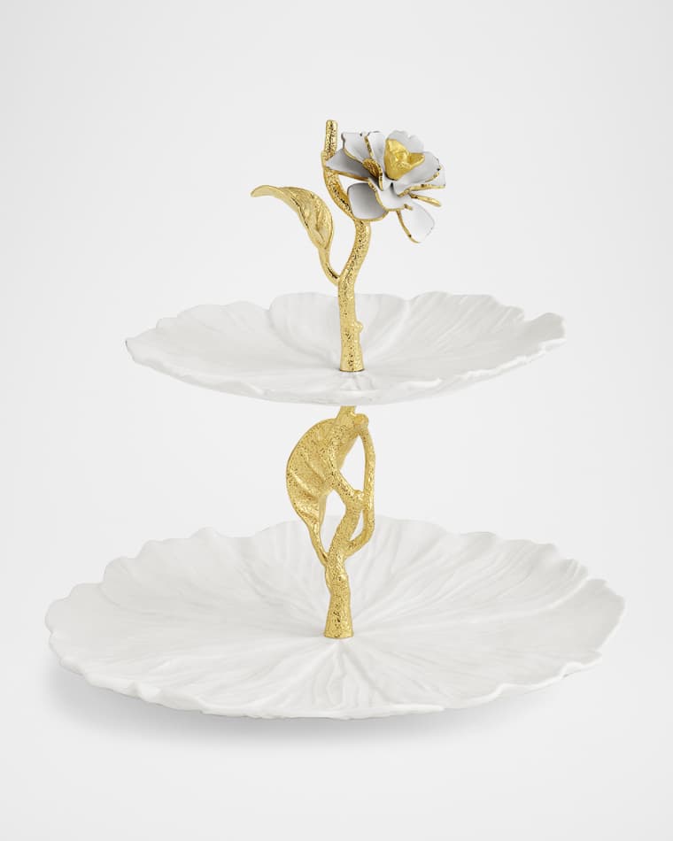 Michael Aram Gardenia 2-Tier Etagere