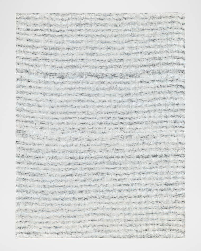 Exquisite Rugs Key West Hand-Tufted Ivory/Blue Rug, 6' x 9'