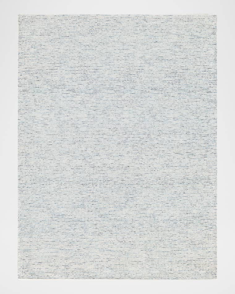 Exquisite Rugs Key West Hand-Tufted Ivory/Blue Rug, 9' x 12'