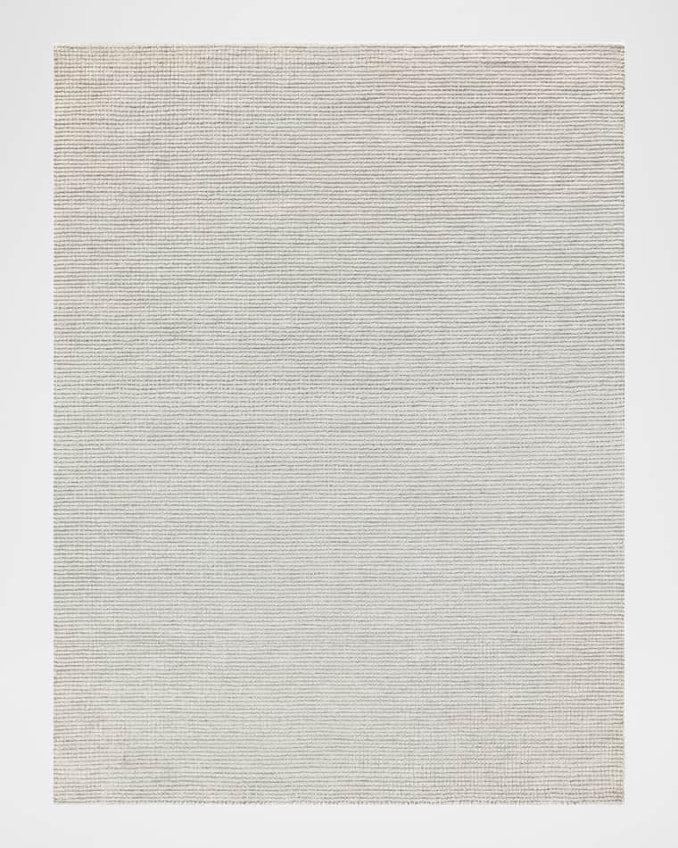 Exquisite Rugs Key West Hand-Tufted Light Silver Rug, 5' x 8'