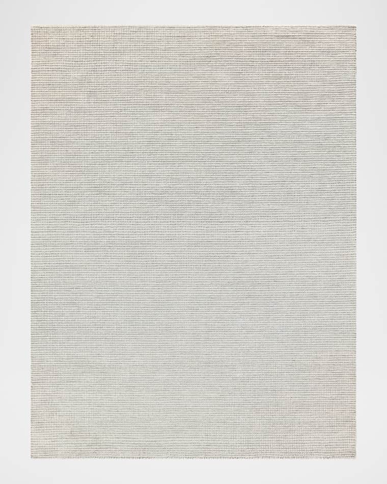 Exquisite Rugs Key West Hand-Tufted Light Silver Rug, 6' x 9'